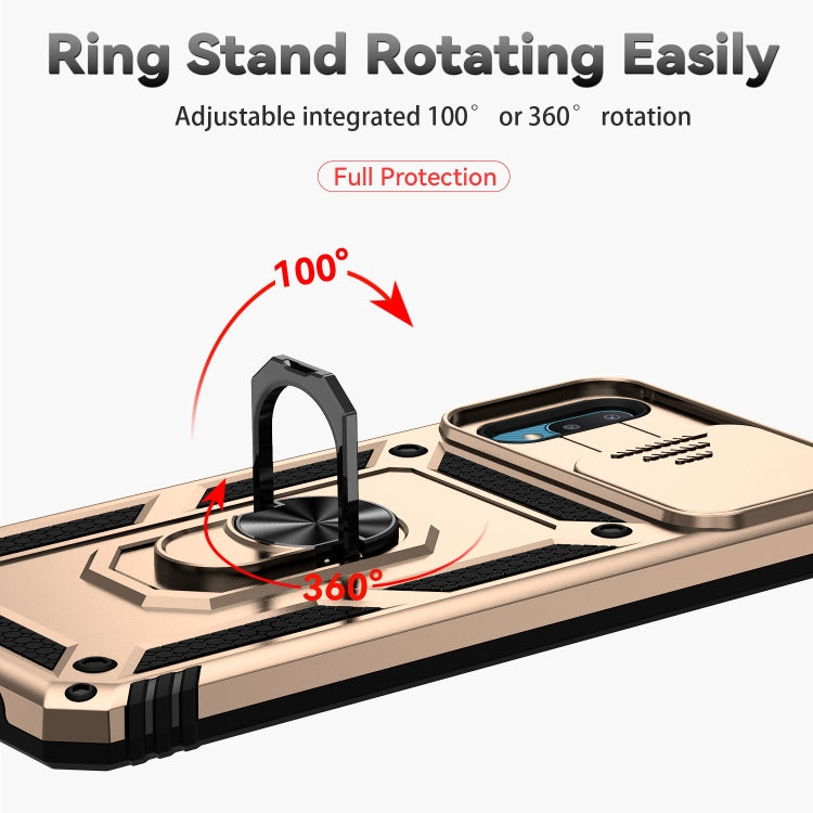 For Samsung Galaxy A02 Sliding Camshield Holder Phone Case