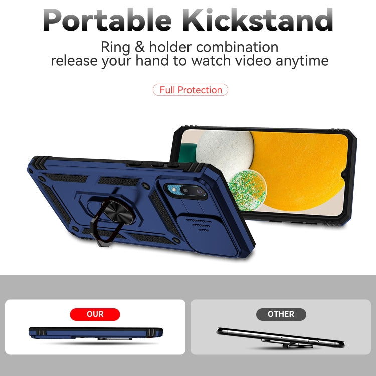 For Samsung Galaxy A02 Sliding Camshield Holder Phone Case