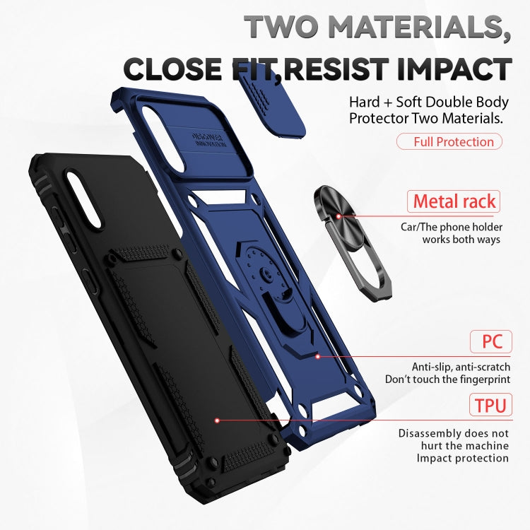 For Samsung Galaxy A02 Sliding Camshield Holder Phone Case