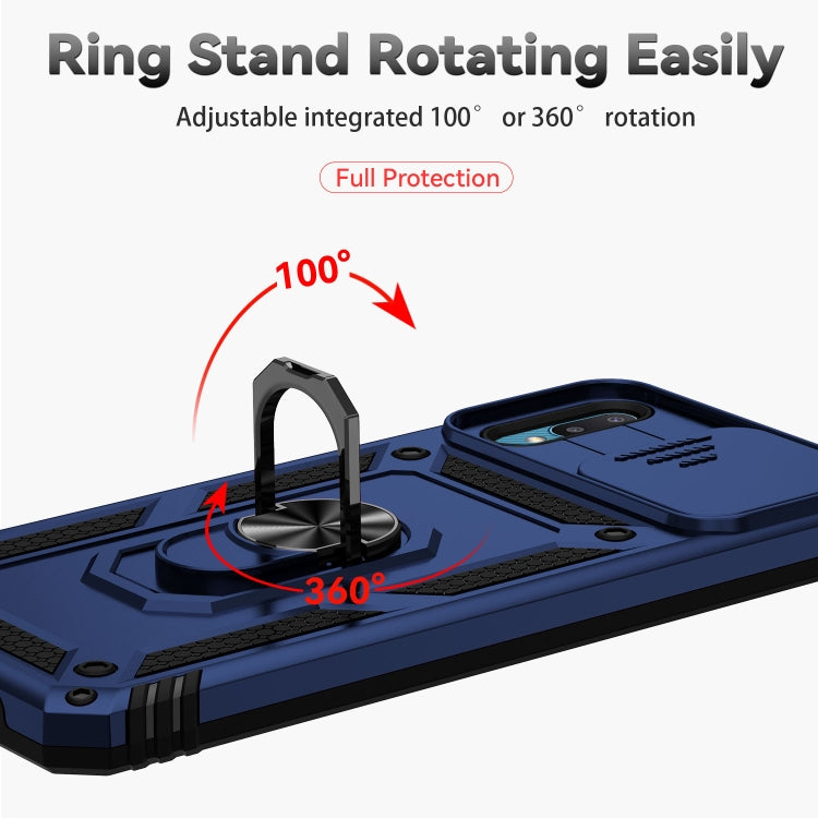 For Samsung Galaxy A02 Sliding Camshield Holder Phone Case