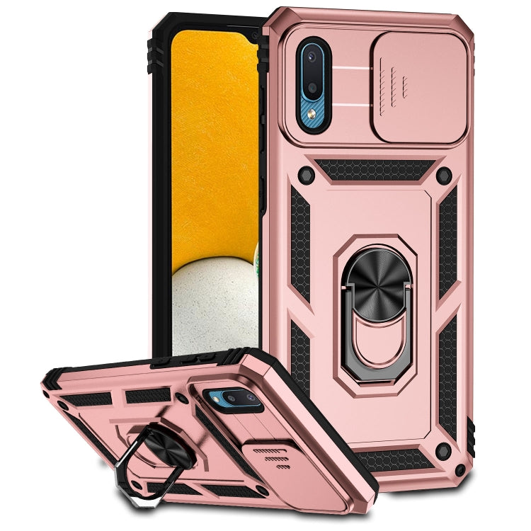For Samsung Galaxy A02 Sliding Camshield Holder Phone Case