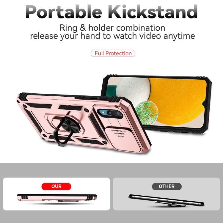 For Samsung Galaxy A02 Sliding Camshield Holder Phone Case