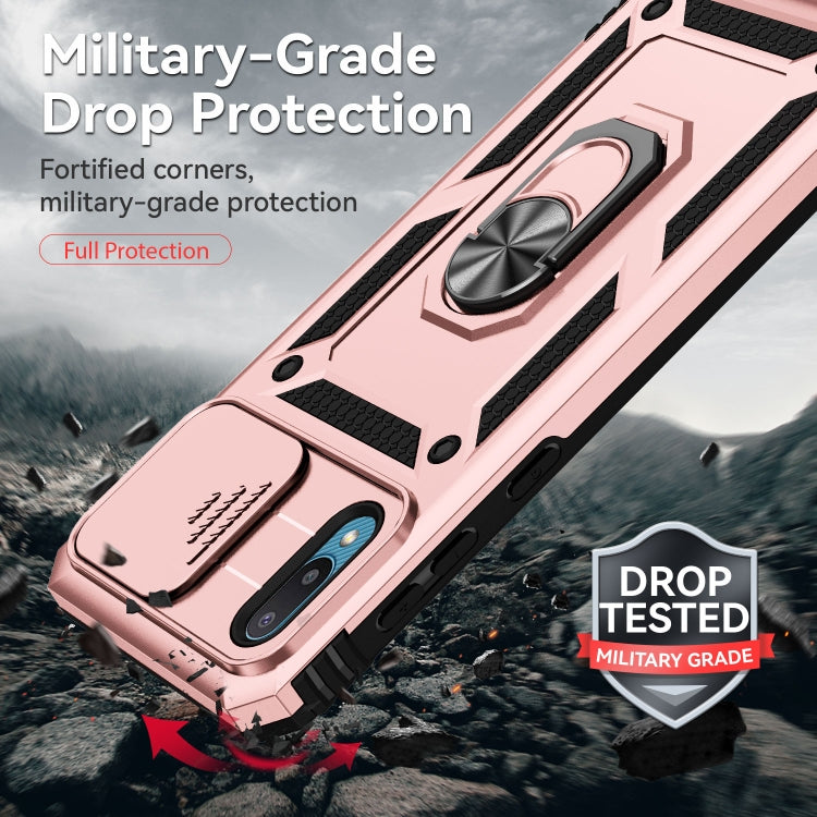 For Samsung Galaxy A02 Sliding Camshield Holder Phone Case