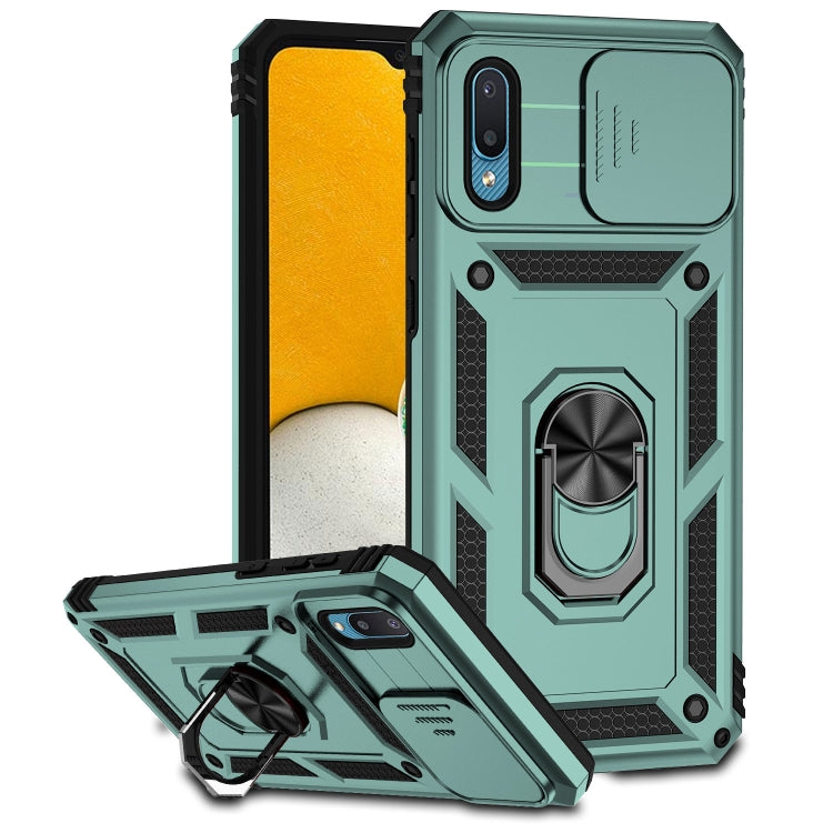 For Samsung Galaxy A02 Sliding Camshield Holder Phone Case