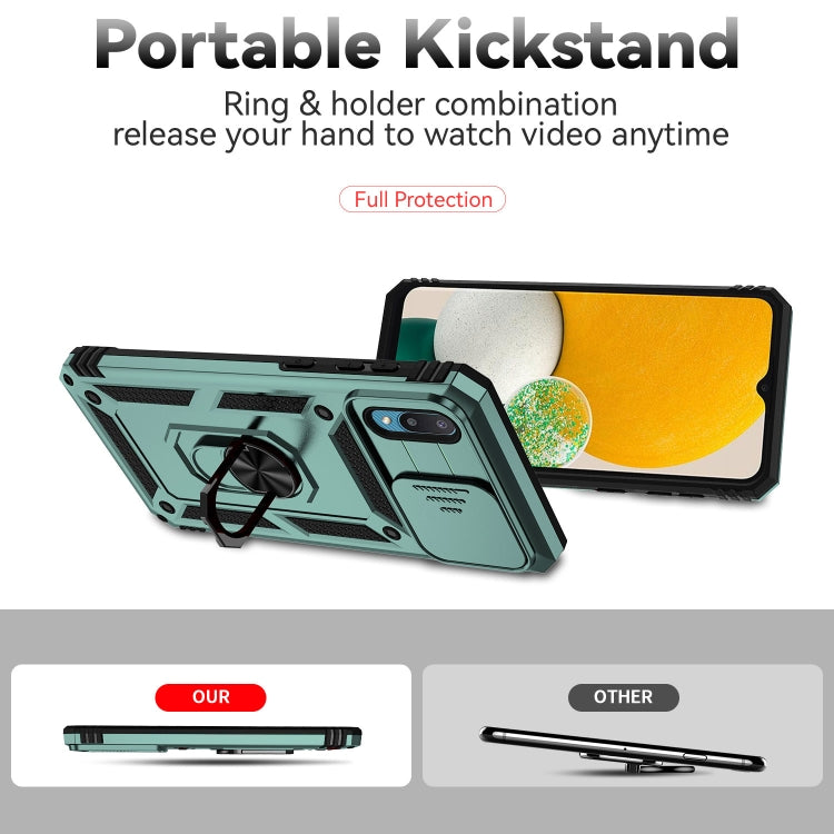 For Samsung Galaxy A02 Sliding Camshield Holder Phone Case