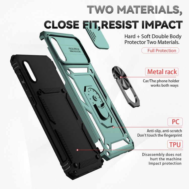 For Samsung Galaxy A02 Sliding Camshield Holder Phone Case