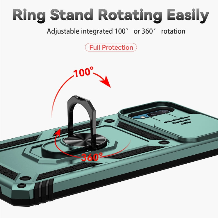 For Samsung Galaxy A02 Sliding Camshield Holder Phone Case