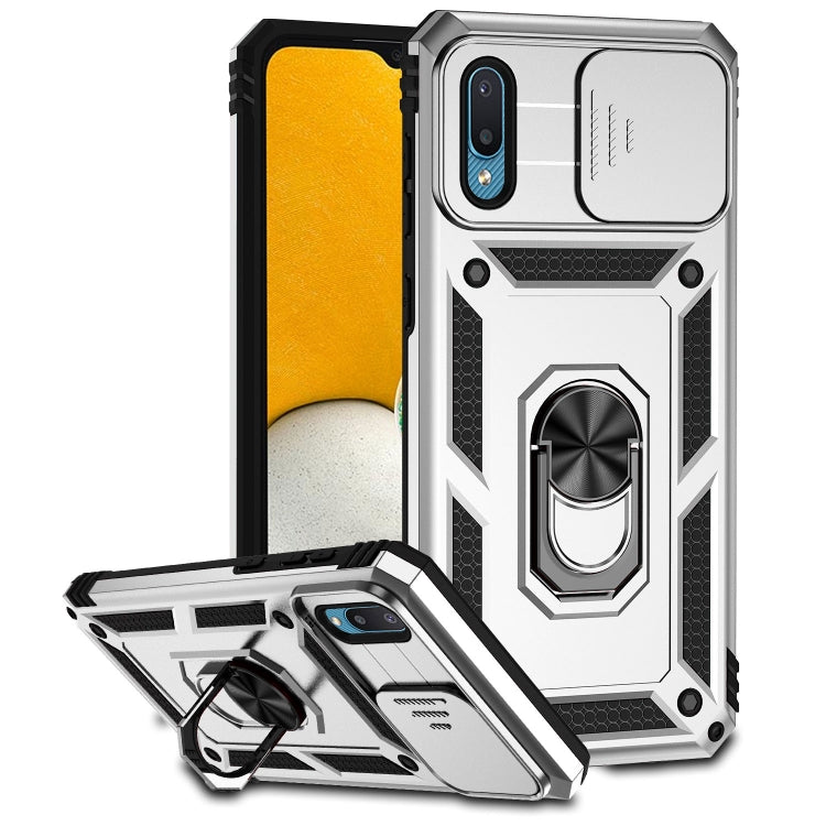 For Samsung Galaxy A02 Sliding Camshield Holder Phone Case