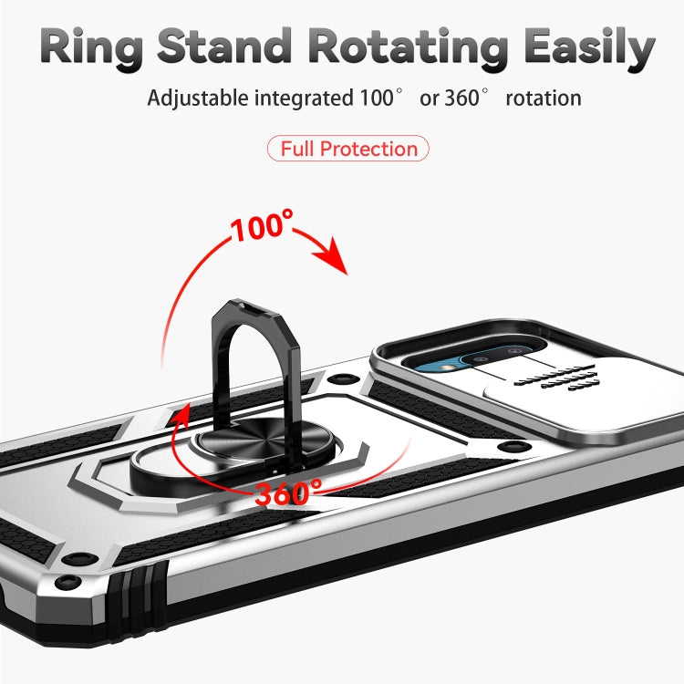 For Samsung Galaxy A02 Sliding Camshield Holder Phone Case
