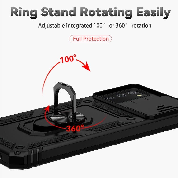 For Samsung Galaxy A02s / A03s 166mm Sliding Camshield Holder Phone Case