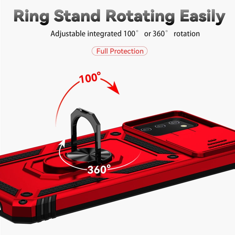 For Samsung Galaxy A02s / A03s 166mm Sliding Camshield Holder Phone Case