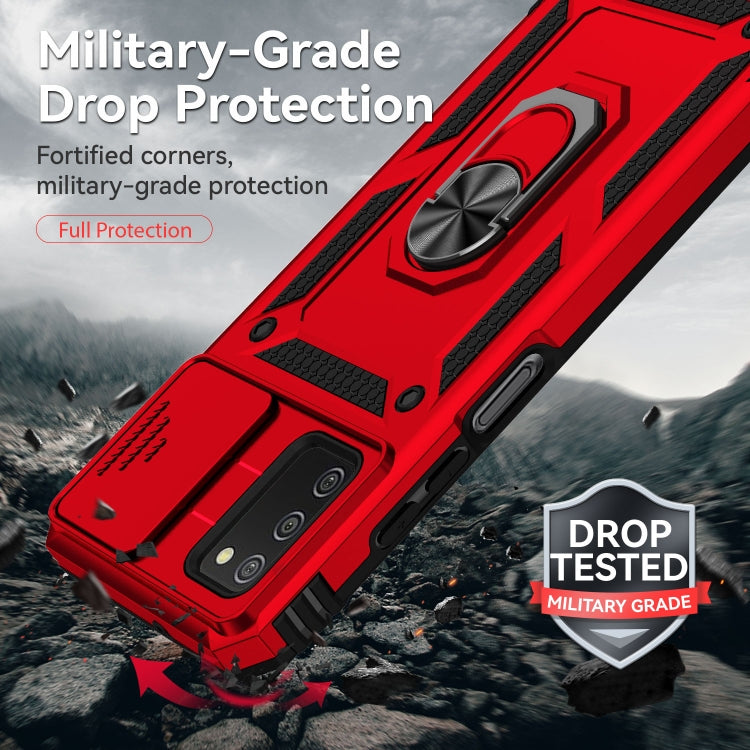For Samsung Galaxy A02s / A03s 166mm Sliding Camshield Holder Phone Case