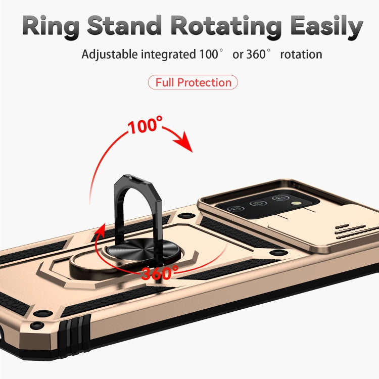 For Samsung Galaxy A02s / A03s 166mm Sliding Camshield Holder Phone Case