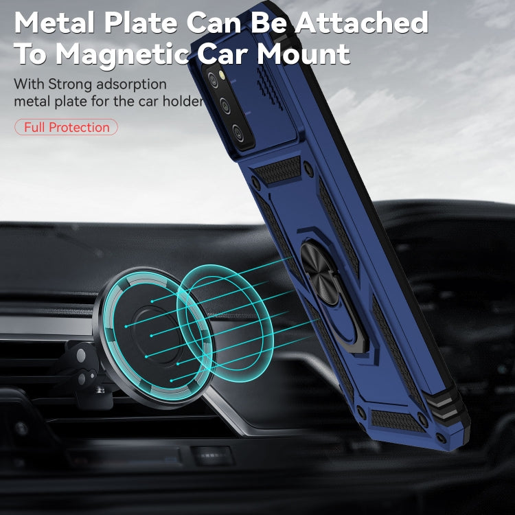 For Samsung Galaxy A02s / A03s 166mm Sliding Camshield Holder Phone Case