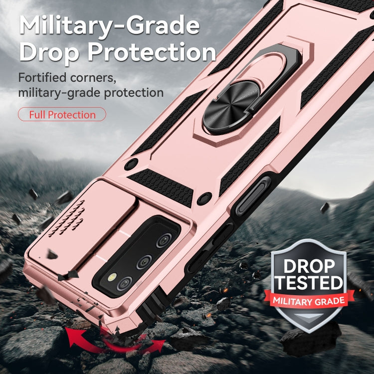 For Samsung Galaxy A02s / A03s 166mm Sliding Camshield Holder Phone Case