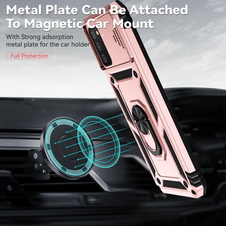 For Samsung Galaxy A02s / A03s 166mm Sliding Camshield Holder Phone Case