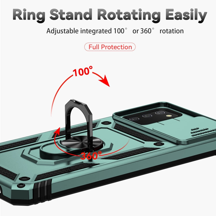 For Samsung Galaxy A02s / A03s 166mm Sliding Camshield Holder Phone Case