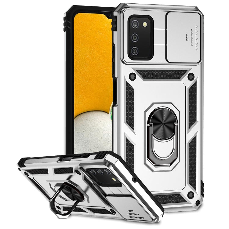 For Samsung Galaxy A02s / A03s 166mm Sliding Camshield Holder Phone Case