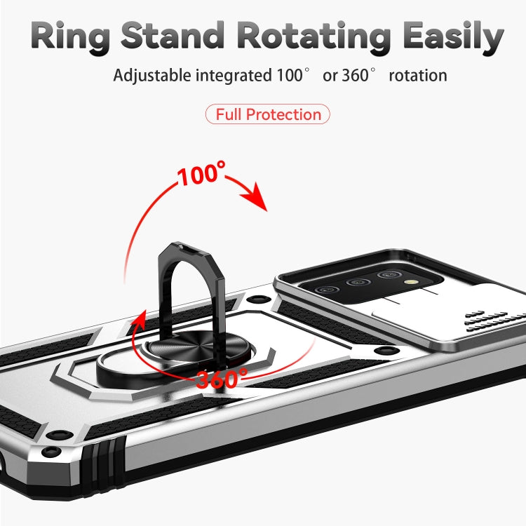 For Samsung Galaxy A02s / A03s 166mm Sliding Camshield Holder Phone Case
