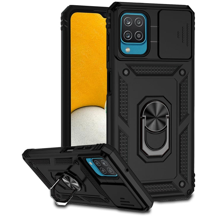 For Samsung Galaxy A12 Sliding Camshield Holder Phone Case