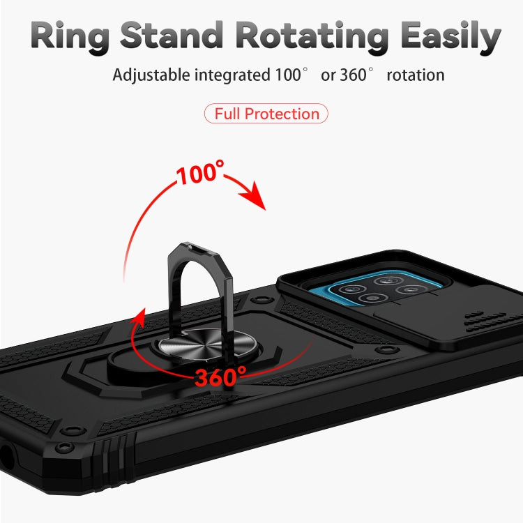 For Samsung Galaxy A12 Sliding Camshield Holder Phone Case