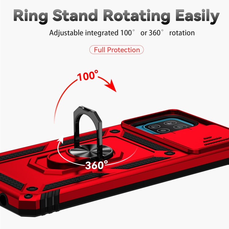 For Samsung Galaxy A12 Sliding Camshield Holder Phone Case