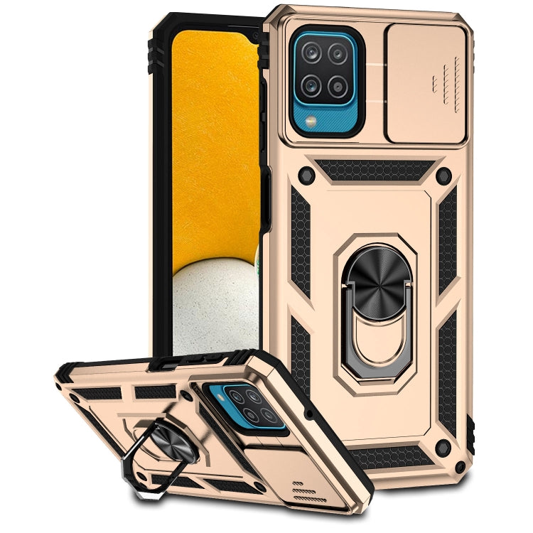 For Samsung Galaxy A12 Sliding Camshield Holder Phone Case