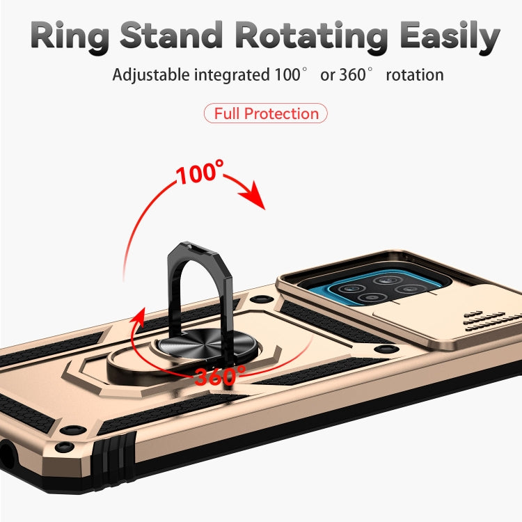 For Samsung Galaxy A12 Sliding Camshield Holder Phone Case