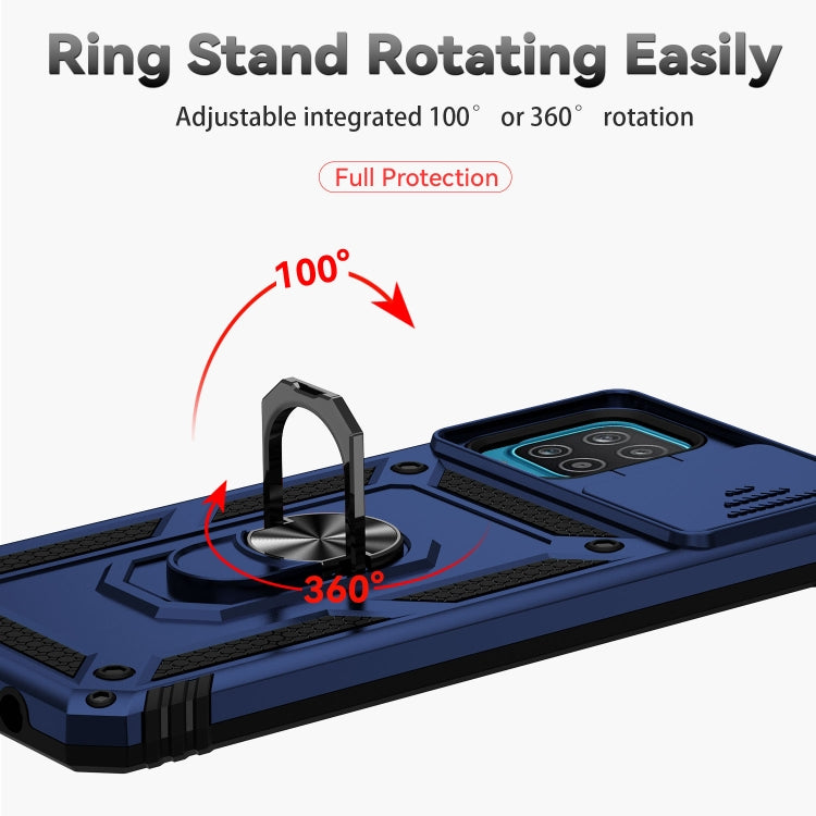 For Samsung Galaxy A12 Sliding Camshield Holder Phone Case