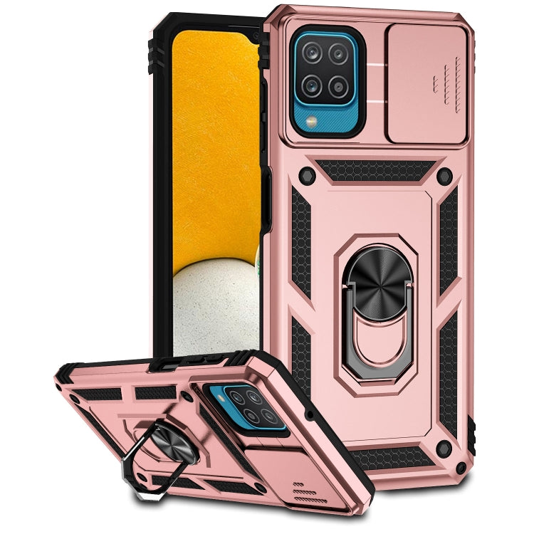 For Samsung Galaxy A12 Sliding Camshield Holder Phone Case