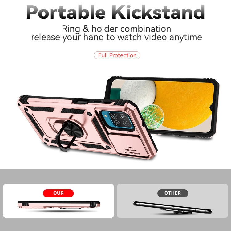 For Samsung Galaxy A12 Sliding Camshield Holder Phone Case