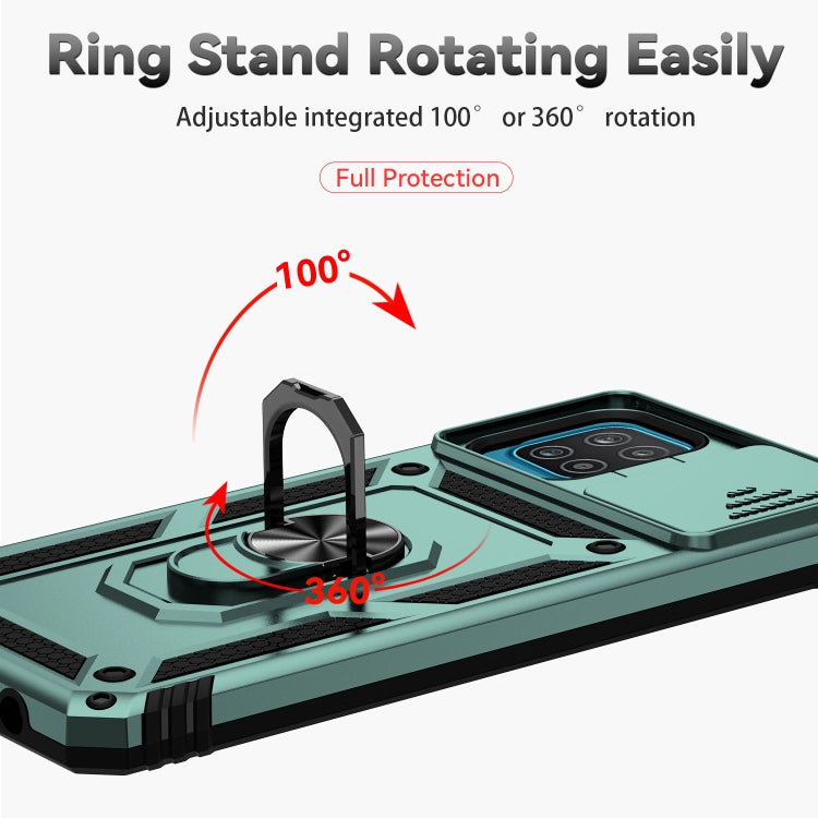 For Samsung Galaxy A12 Sliding Camshield Holder Phone Case