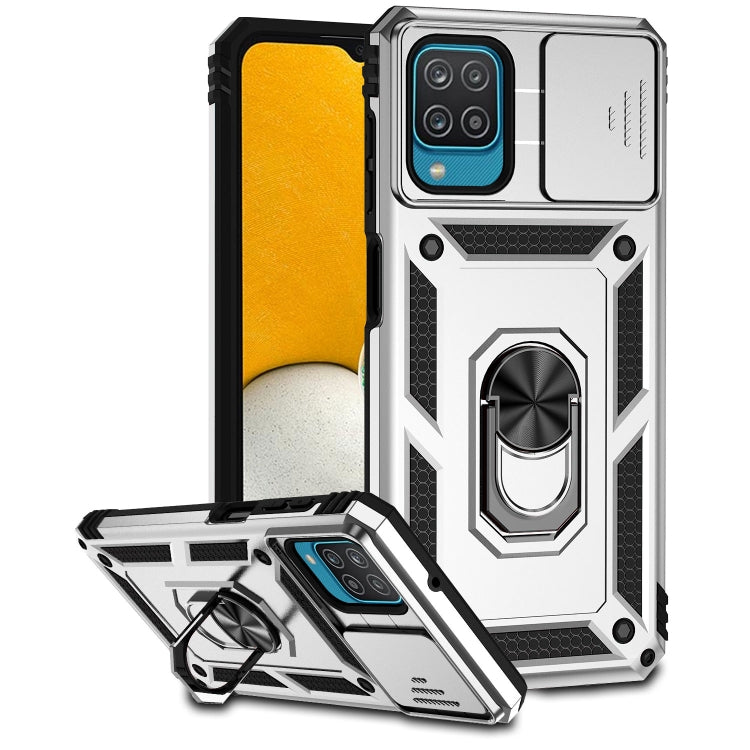 For Samsung Galaxy A12 Sliding Camshield Holder Phone Case