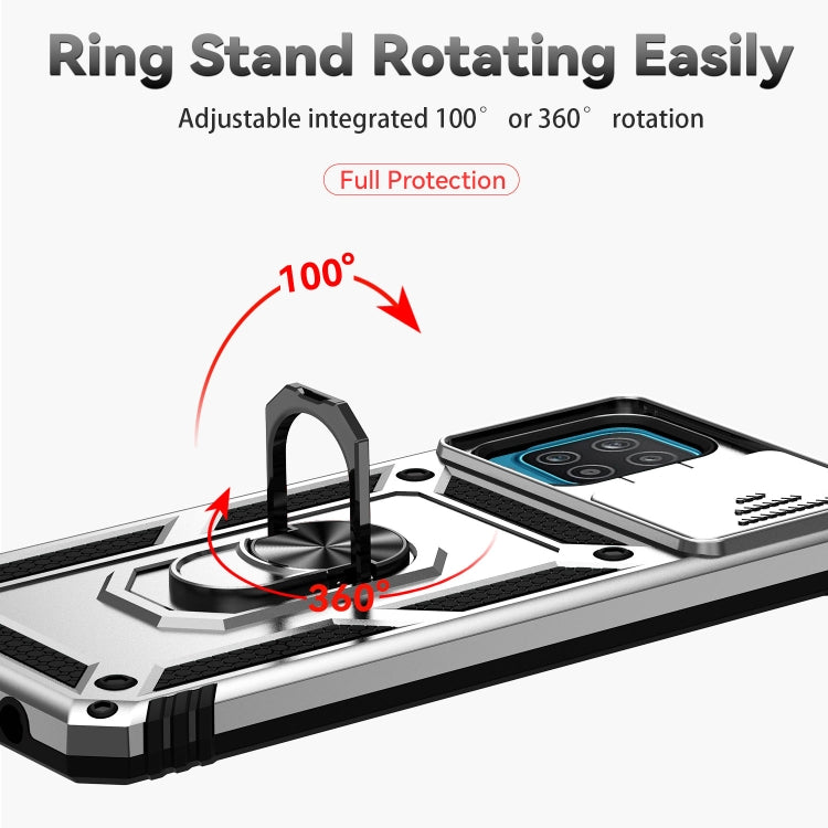 For Samsung Galaxy A12 Sliding Camshield Holder Phone Case