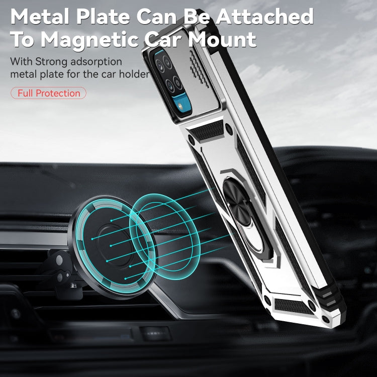 For Samsung Galaxy A12 Sliding Camshield Holder Phone Case