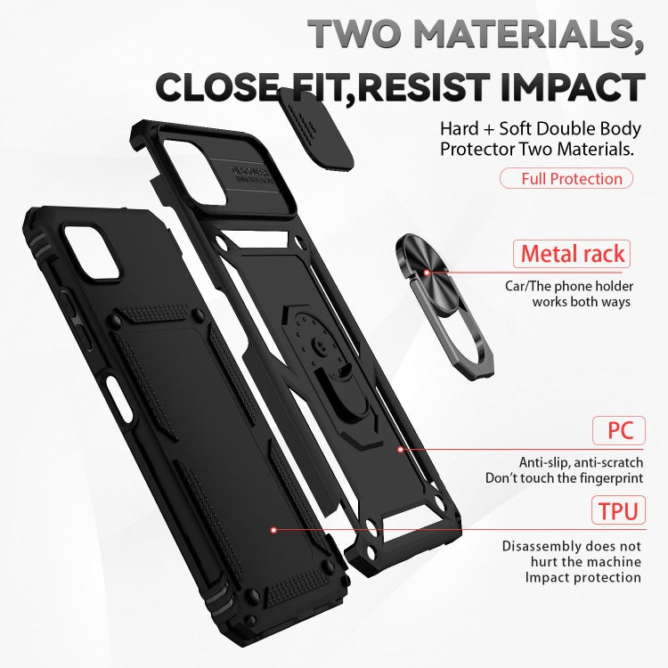 For Samsung Galaxy A22 5G Sliding Camshield Holder Phone Case