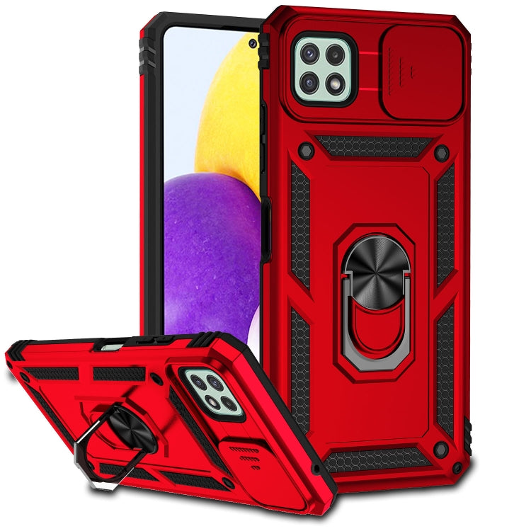 For Samsung Galaxy A22 5G Sliding Camshield Holder Phone Case