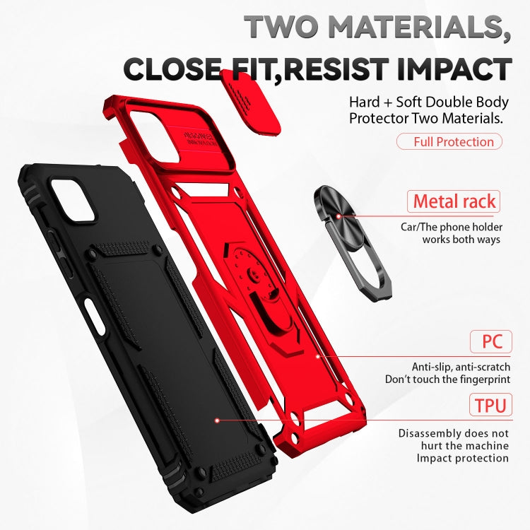 For Samsung Galaxy A22 5G Sliding Camshield Holder Phone Case