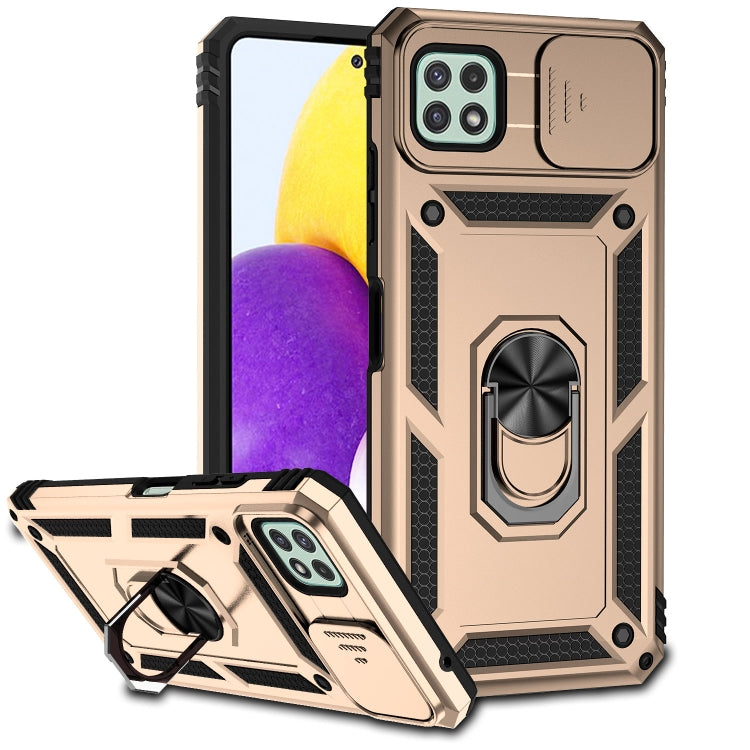For Samsung Galaxy A22 5G Sliding Camshield Holder Phone Case
