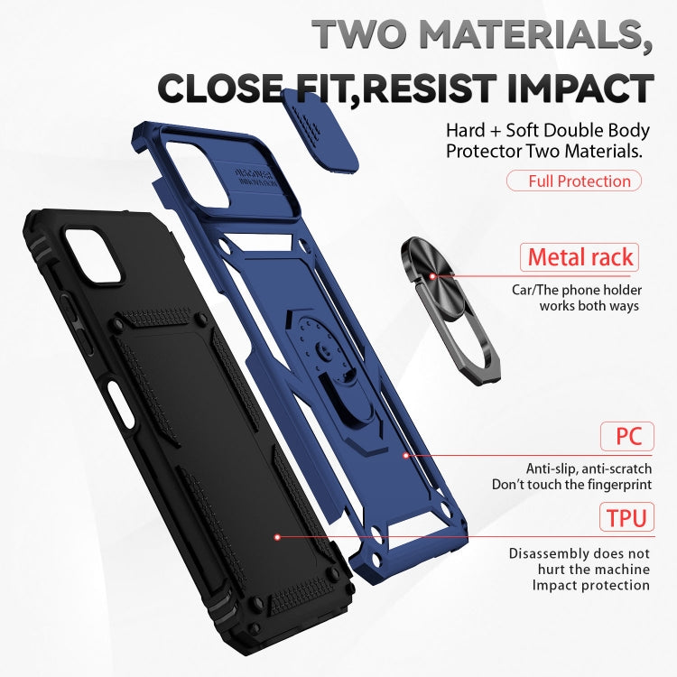 For Samsung Galaxy A22 5G Sliding Camshield Holder Phone Case