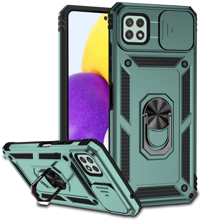 For Samsung Galaxy A22 5G Sliding Camshield Holder Phone Case