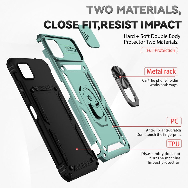 For Samsung Galaxy A22 5G Sliding Camshield Holder Phone Case