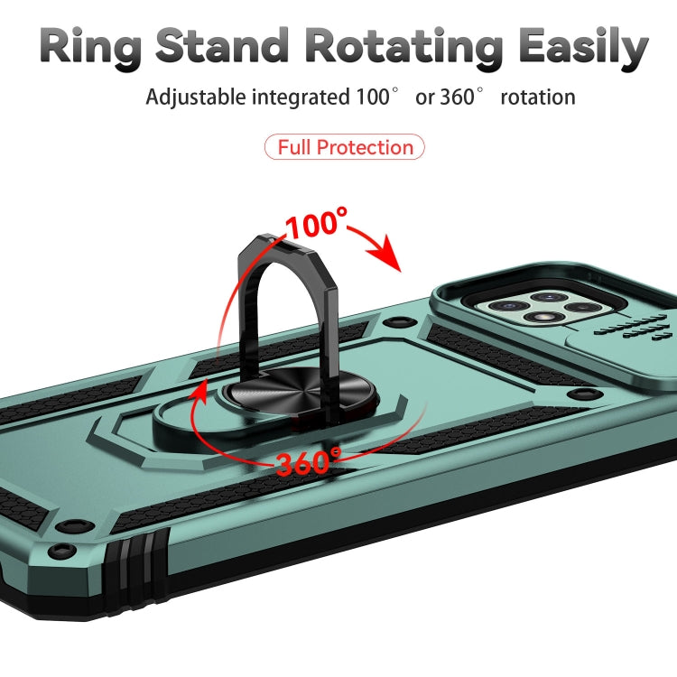 For Samsung Galaxy A22 5G Sliding Camshield Holder Phone Case