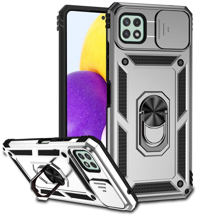 For Samsung Galaxy A22 5G Sliding Camshield Holder Phone Case