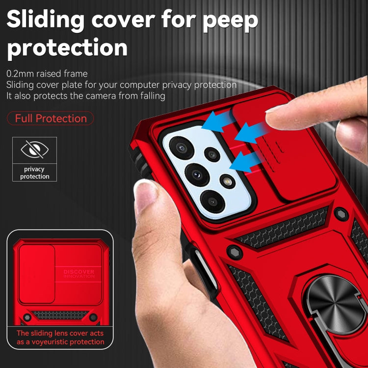 For Samsung Galaxy A23 Sliding Camshield Holder Phone Case