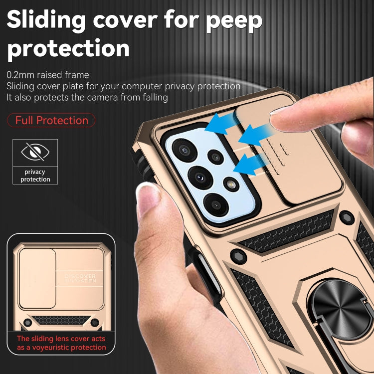 For Samsung Galaxy A23 Sliding Camshield Holder Phone Case