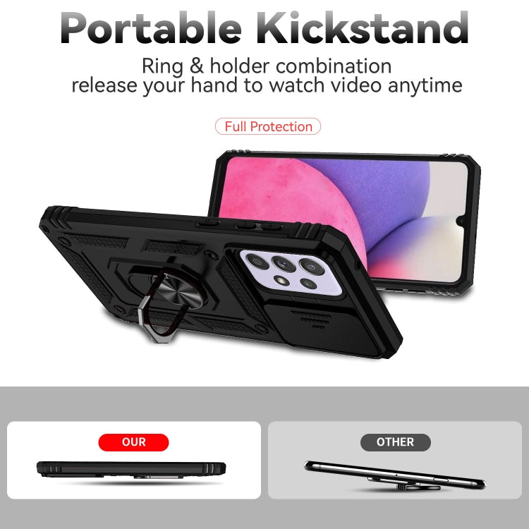 For Samsung Galaxy A33 5G Sliding Camshield Holder Phone Case