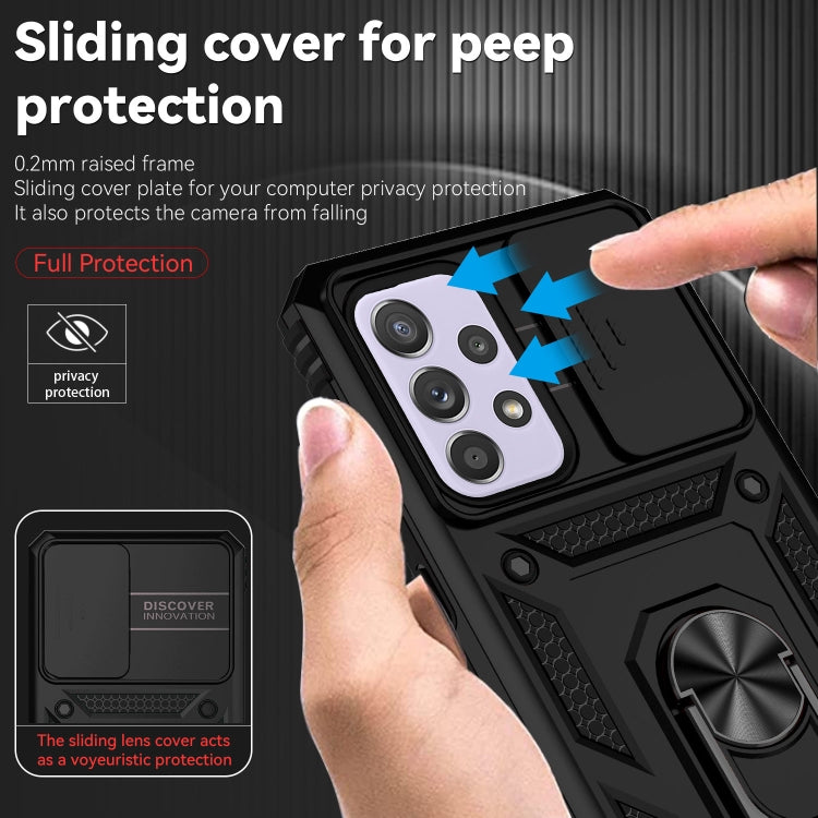 For Samsung Galaxy A33 5G Sliding Camshield Holder Phone Case