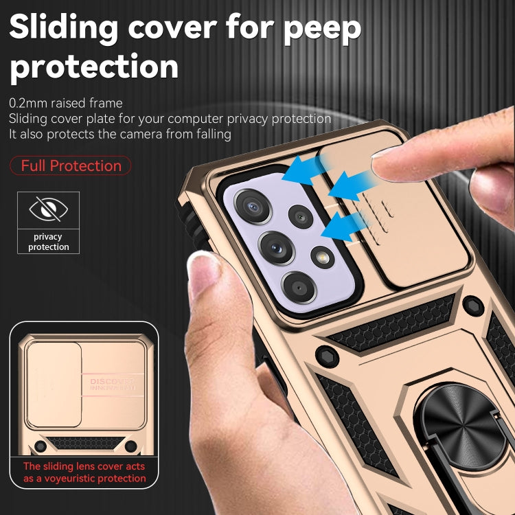 For Samsung Galaxy A33 5G Sliding Camshield Holder Phone Case