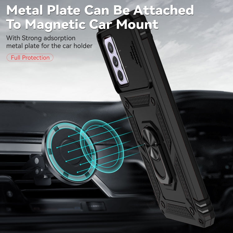 For Samsung Galaxy A52 5G / 4G Sliding Camshield Holder Phone Case